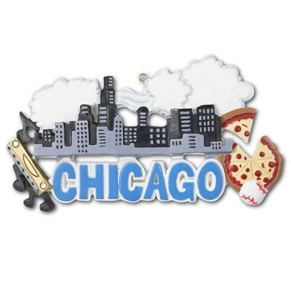 OR400 - Chicago Personalized Christmas Ornament