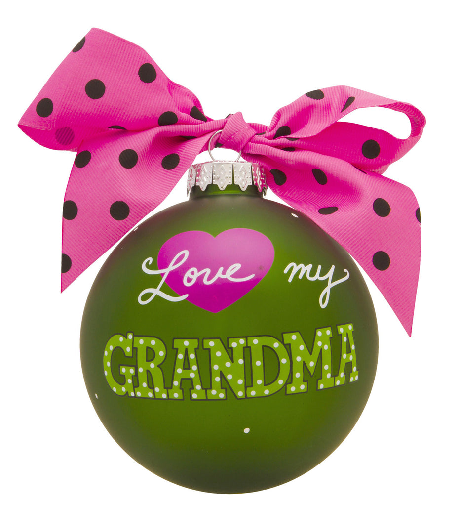 GB022 -Love My Grandma Glass Ball Christmas Ornament