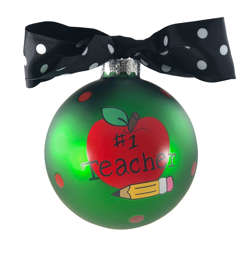 GB046 - Teacher Glass Ball Christmas Ornament