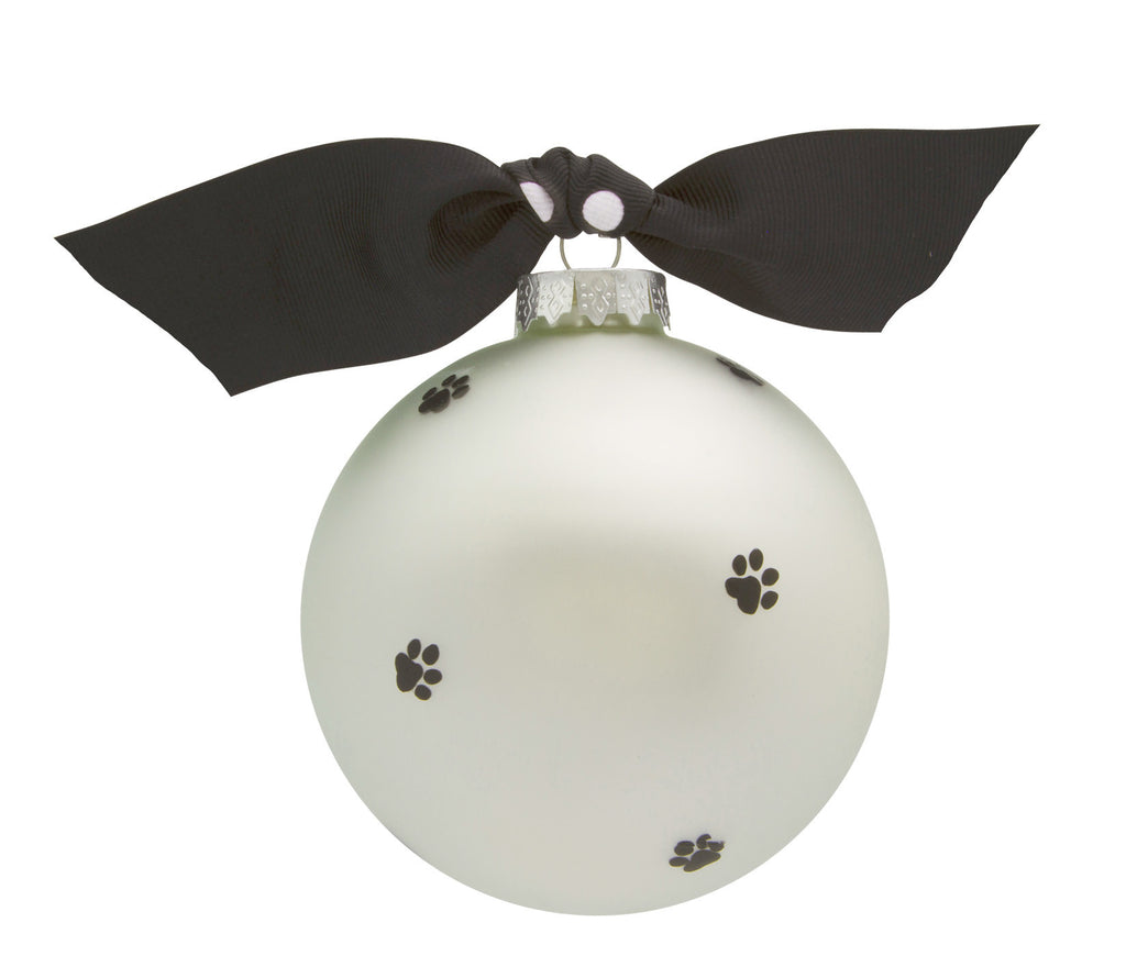 GB049 - Dog Woof Glass Ball Christmas Ornament