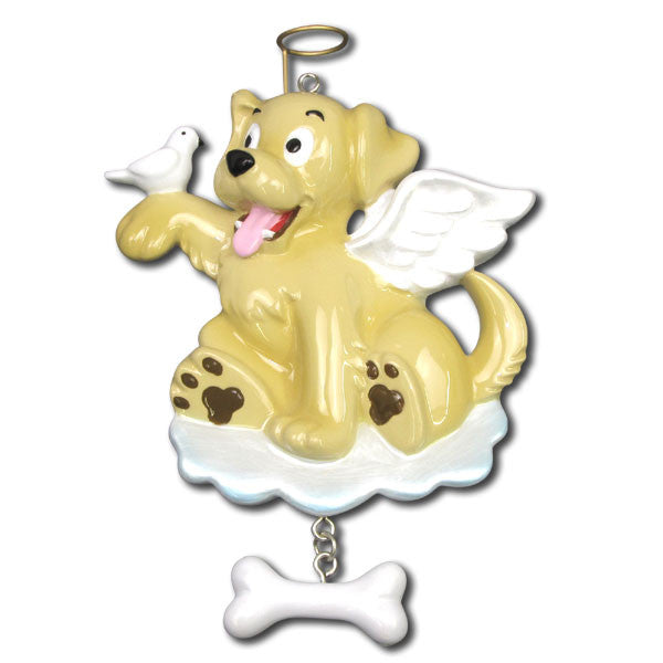 OR1050 - Dog Angel Personalized Christmas Ornaments
