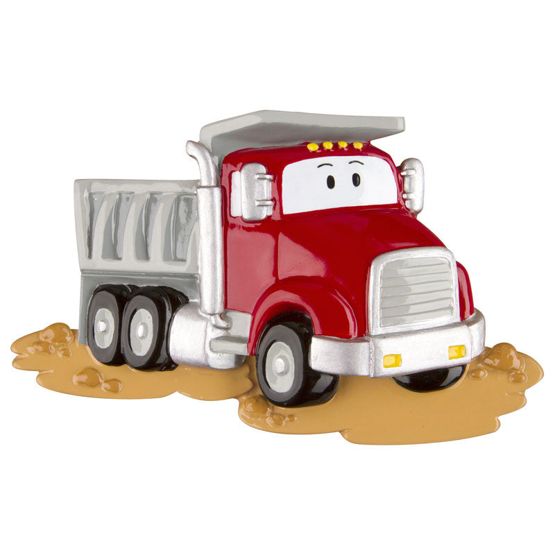 OR1229 - Dumptruck Personalized Christmas Ornament