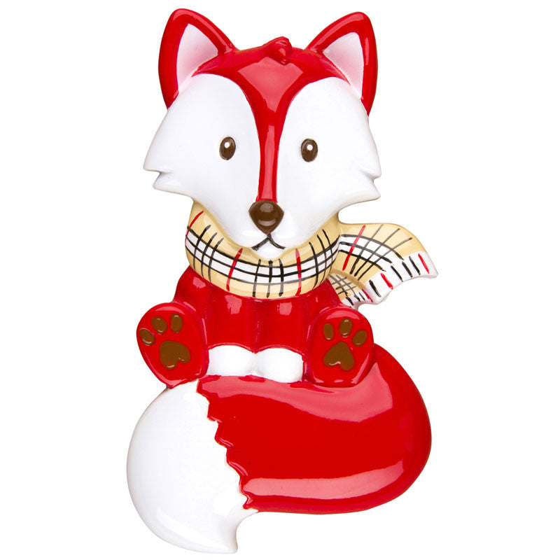 OR1282 - Fox Personalized Christmas Ornament