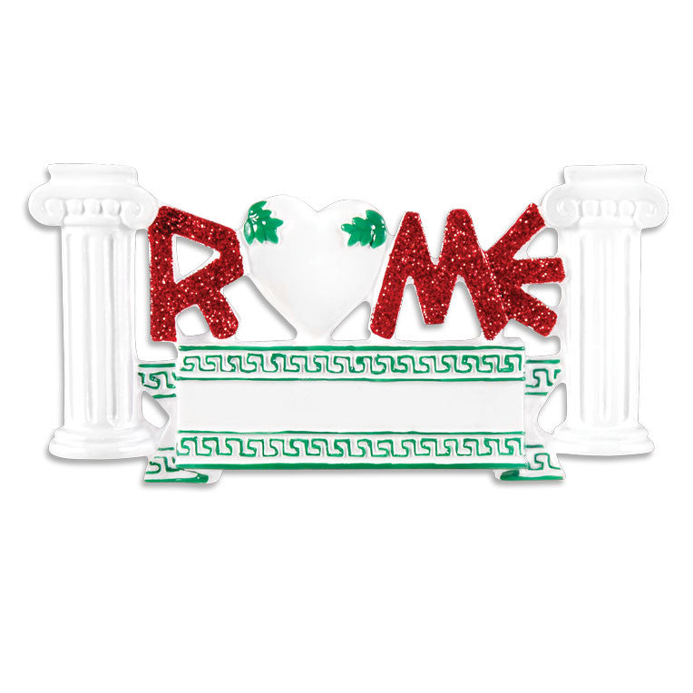 OR1295 - Rome, Italy Personalized Christmas Ornament