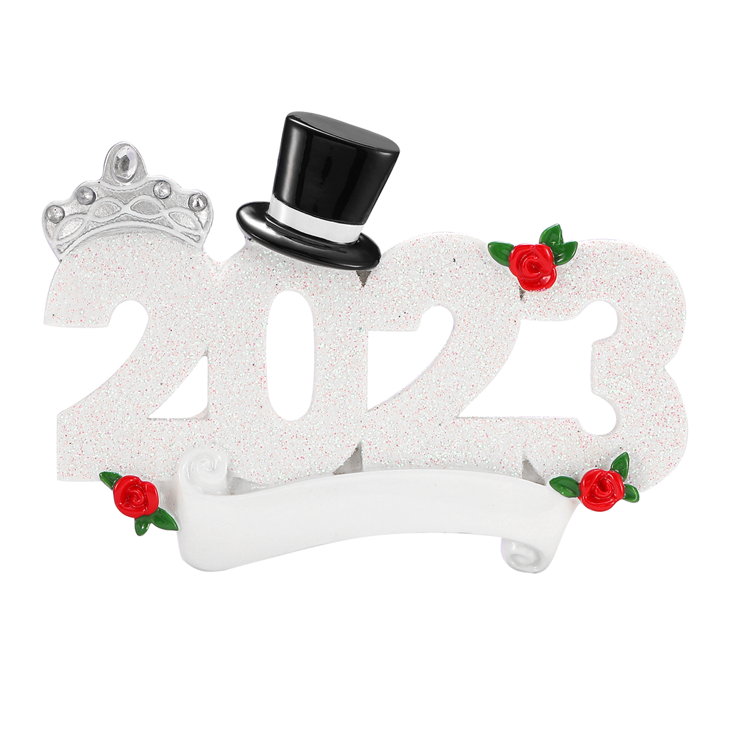 OR1334 - 2023 Wedding Couple Personalized Christmas Ornament
