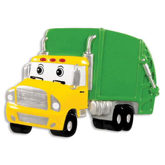 OR1346 - Garbage Truck Personalized Christmas Ornament