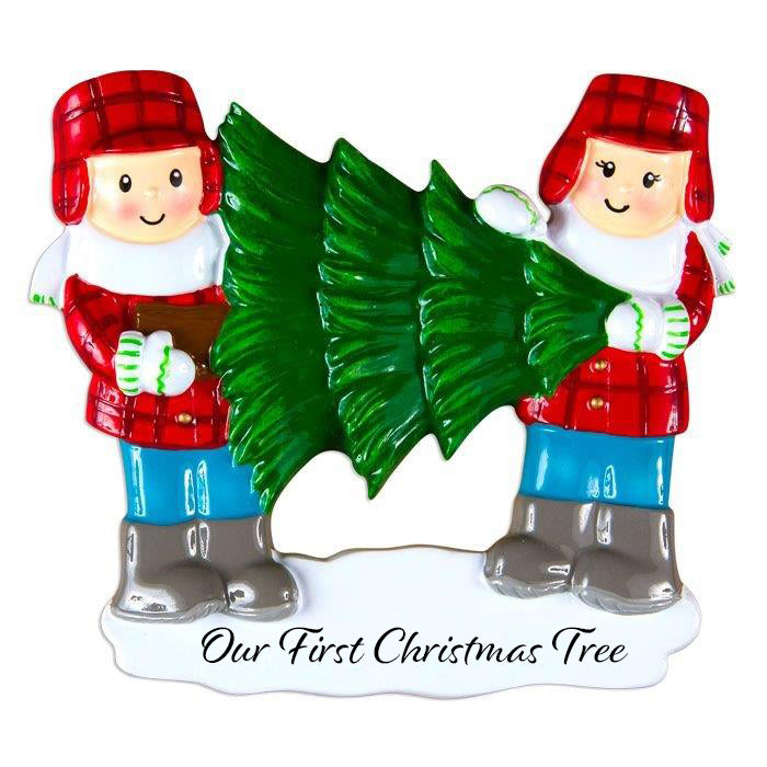 OR1366 - Our First Christmas Tree Personalized Christmas Ornament