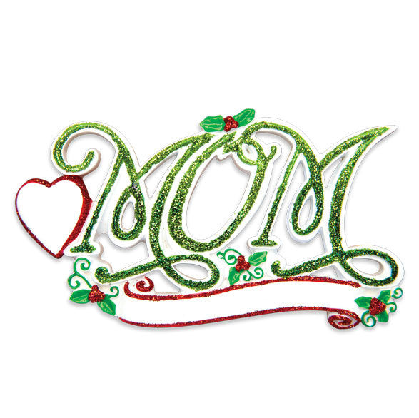 OR1467 - #1 Mom Personalized Christmas Ornament