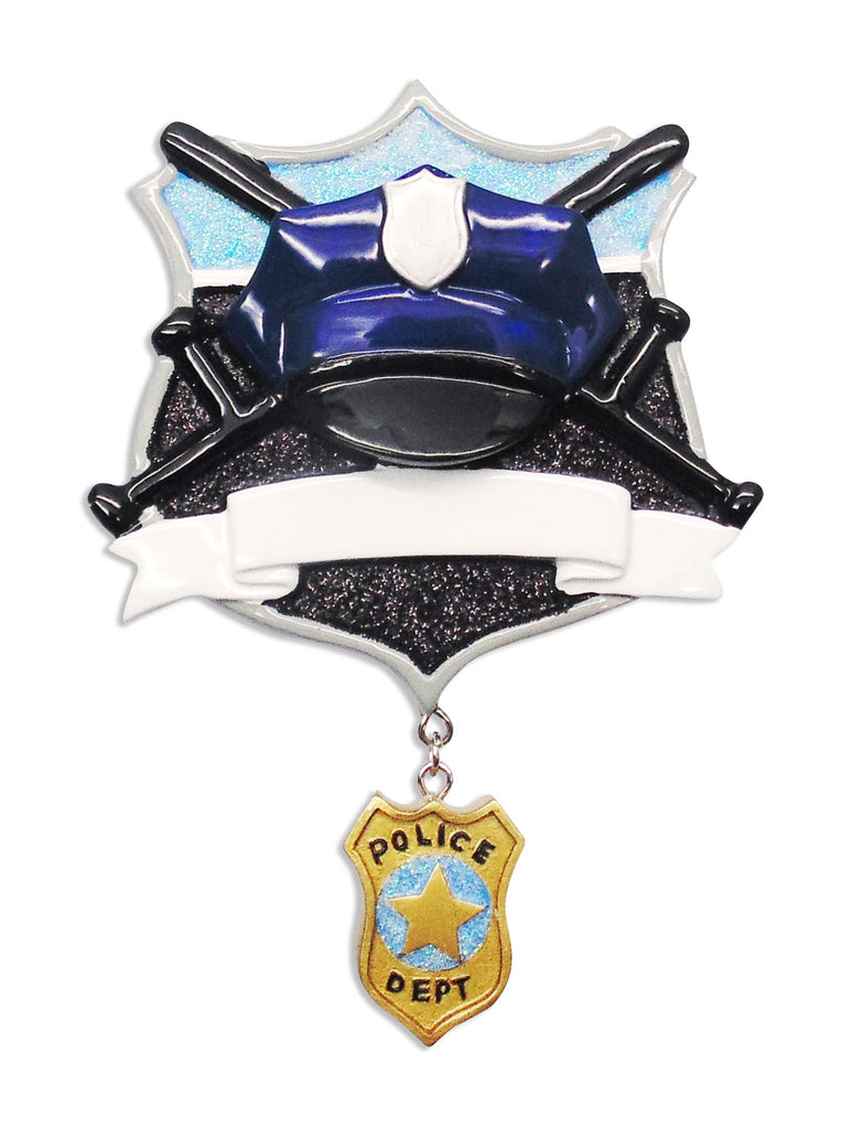 OR1630 - Policeman Personalized Christmas Ornament