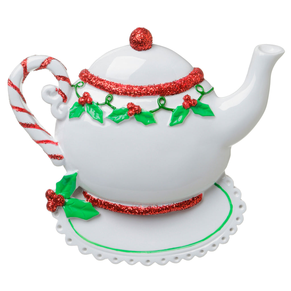 OR1681 - Christmas Teapot Personalized Christmas Ornament