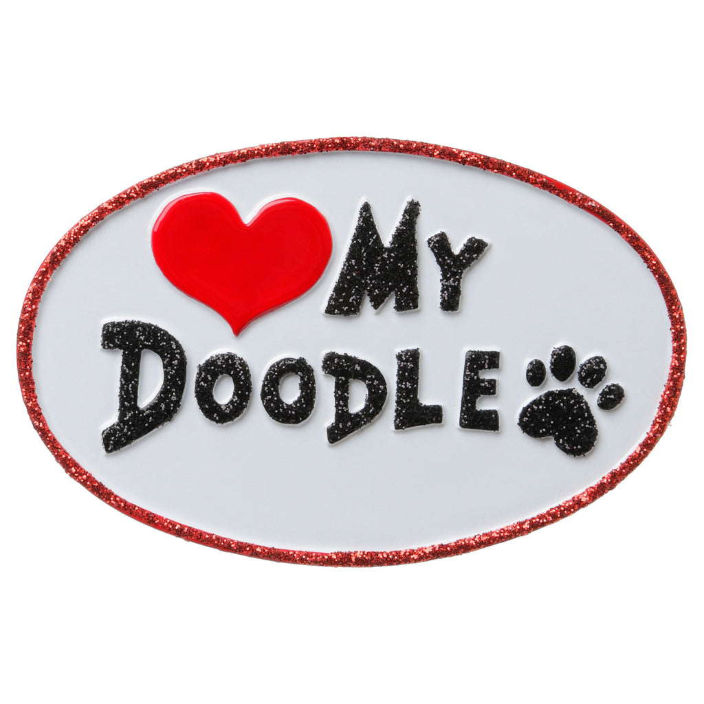 OR1707 - Love My Doodle Personalized Christmas Ornament