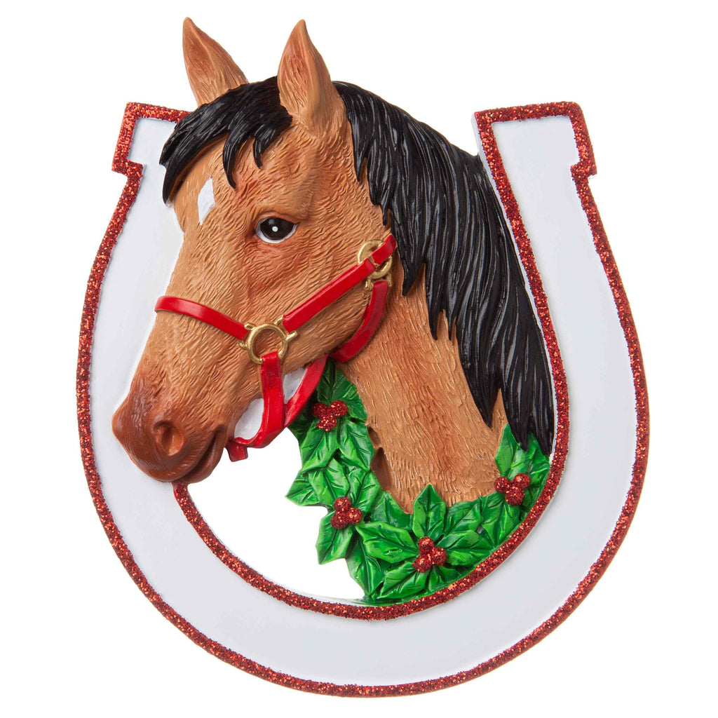 OR1708-A - Horse (Assorted) Personalized Christmas Ornament