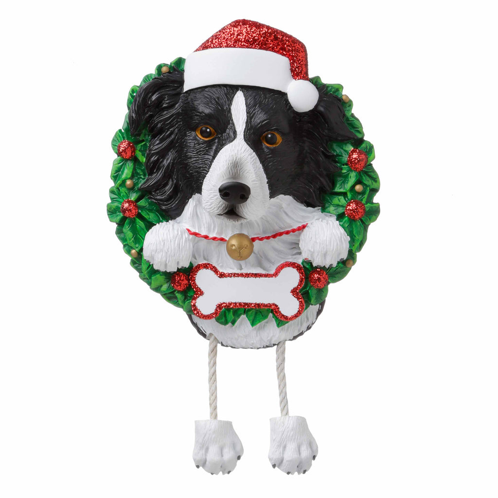 OR1712-BC - Border Collie (Pure Breed) Personalized Christmas Ornament