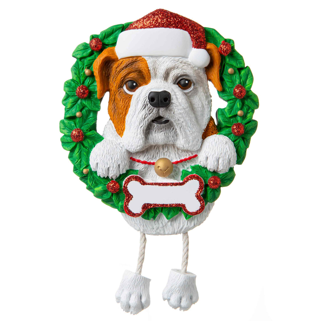 OR1712-BD - Bulldog (Pure Breed) Personalized Christmas Ornament