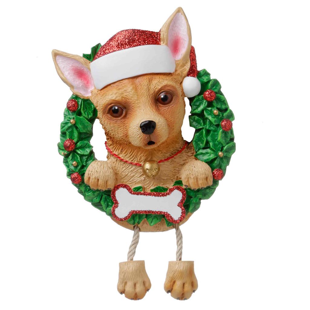 OR1712-CH - Chihuahua (Pure Breed) Personalized Christmas Ornament