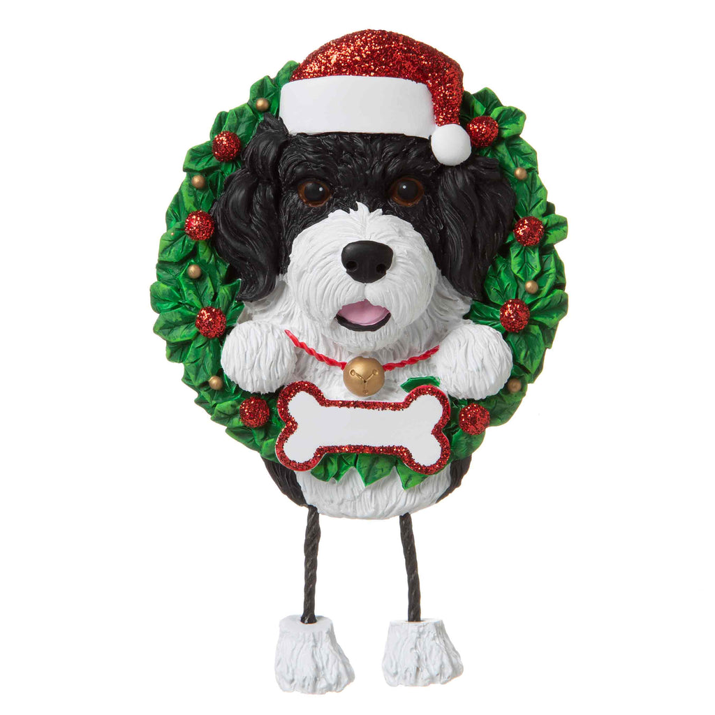OR1712-PO - Portuguese Water Dog (Pure Breed) Personalized Christmas Ornament