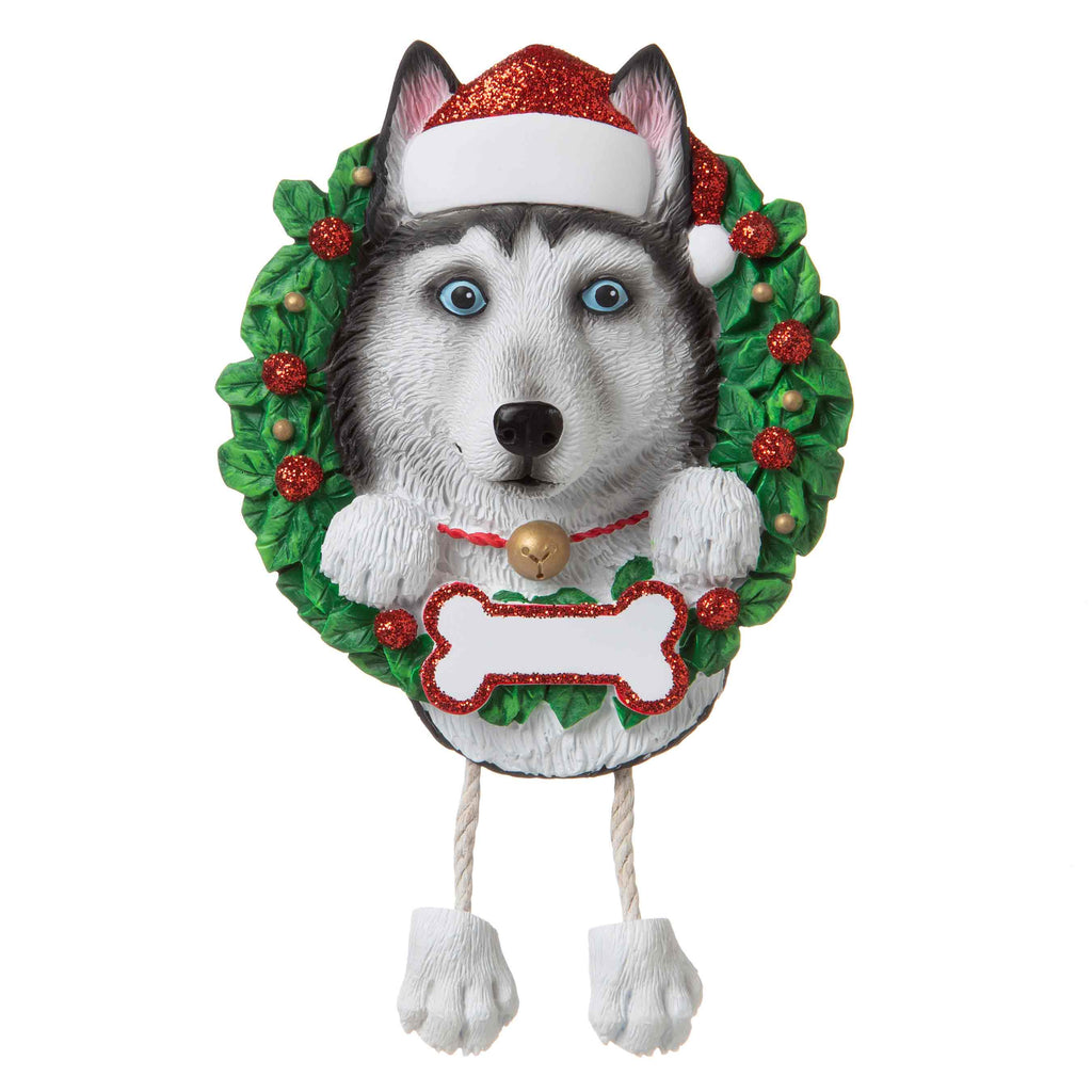 OR1712-SH - Siberian Husky (Pure Breed) Personalized Christmas Ornament