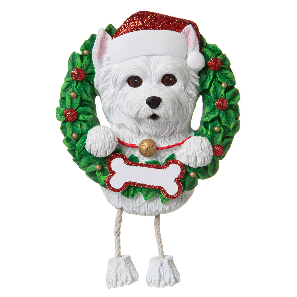 OR1712-WE - Westie (Pure Breed) Personalized Christmas Ornament