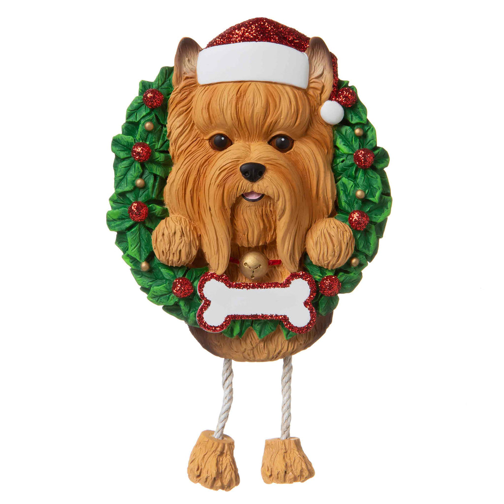 OR1712-YO - Yorkie (Pure Breed) Personalized Christmas Ornament