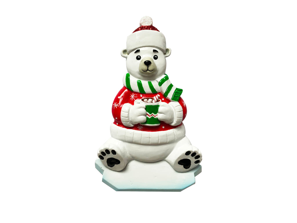 OR1760 - Polar Bear Personalized Christmas Ornament
