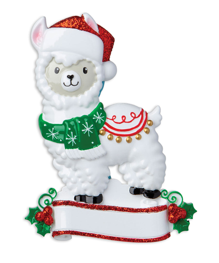OR1850-LLAMA - Llama Personalized Christmas Ornament