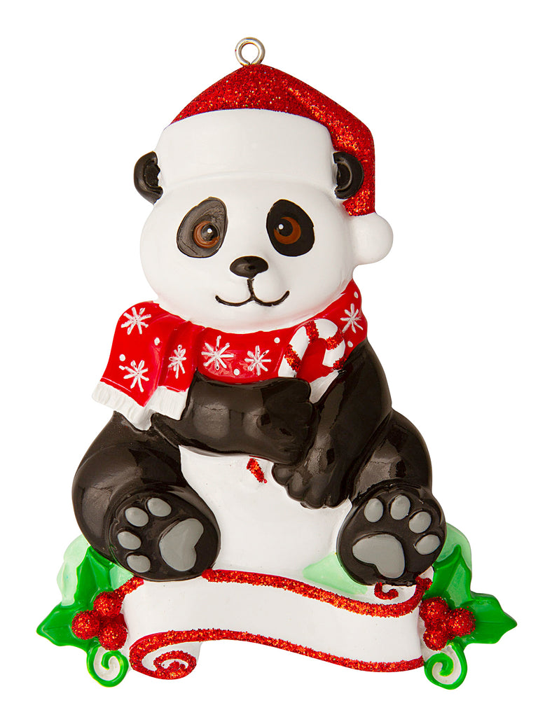 OR1850-PANDA - Panda (Zoo Animals) Personalized Christmas Ornament