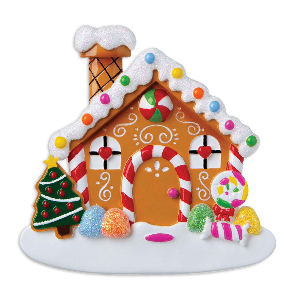 OR1873 - New Gingerbread House  Personalized Christmas Ornament