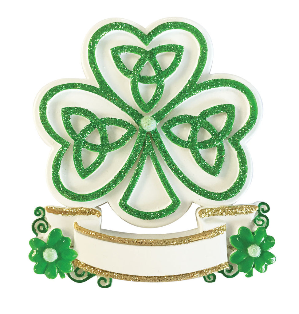 OR1955 - Celtic Shamrock Personalized Christmas Ornament
