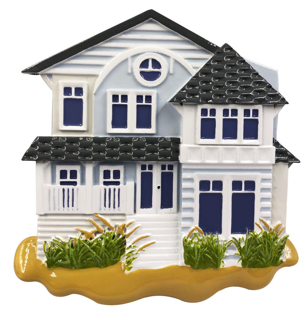 OR2120 - Beach House Personalized Christmas Ornament