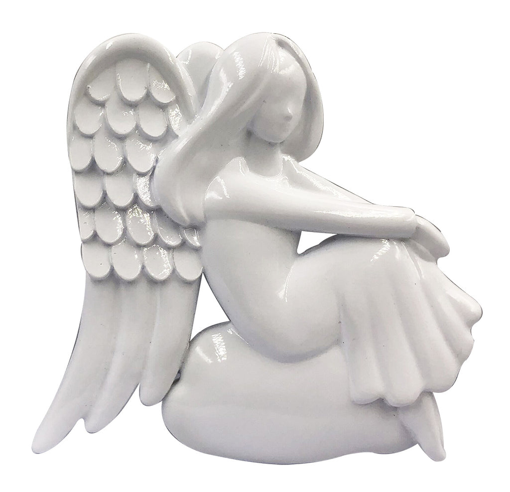 OR2124 - Sitting Modern Angel Personalized Christmas Ornament