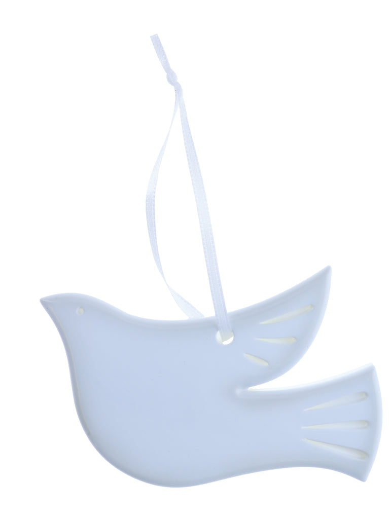 OR2129 - Modern Dove Personalized Christmas Ornament