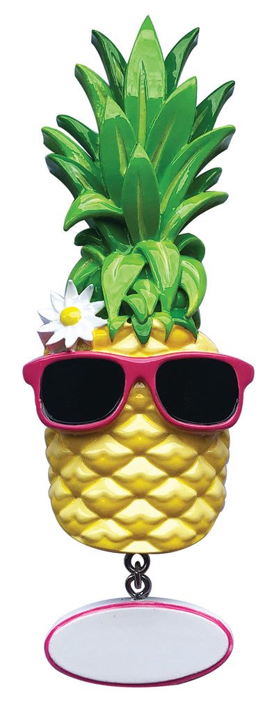 OR2189 - Pineapple with Sunglasses Personalized Christmas Ornament
