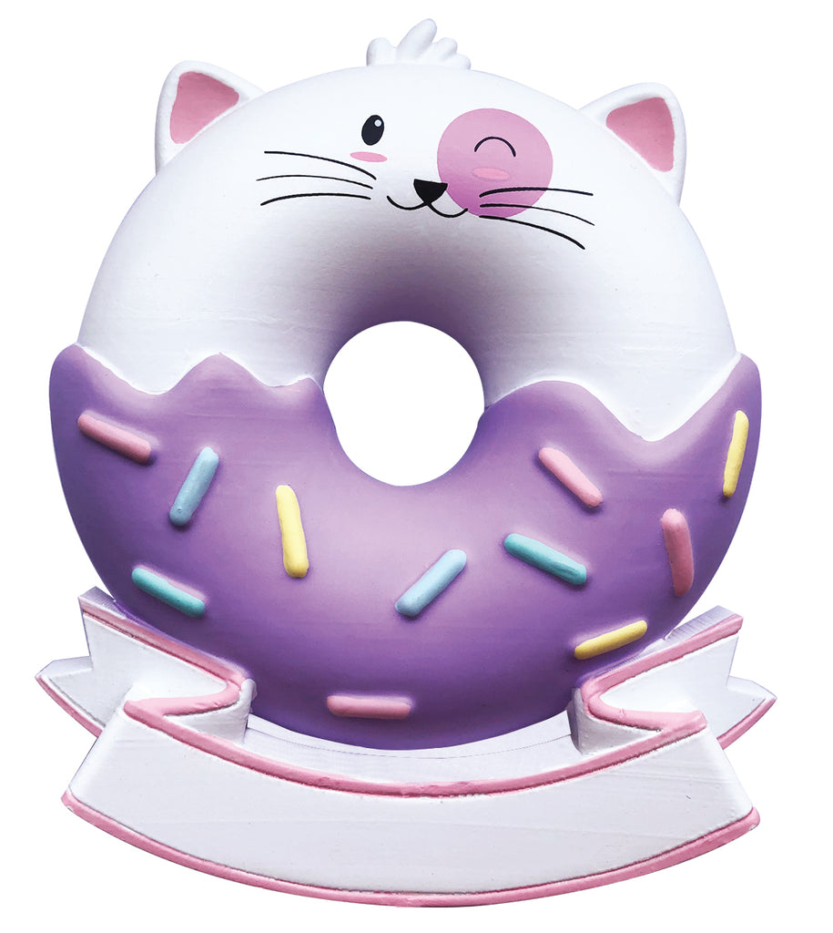 OR2190 - Cat Donut Personalized Christmas Ornament