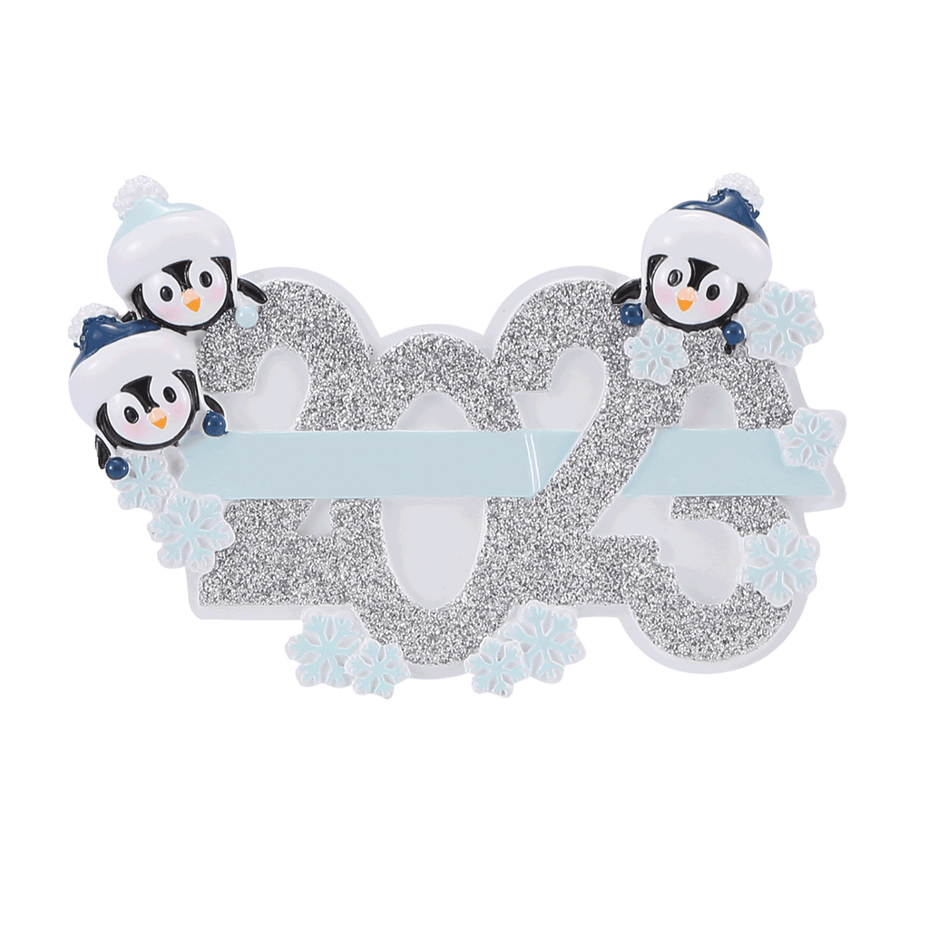 OR2350-3 - 2023 Family of 3 Personalized Christmas Ornament