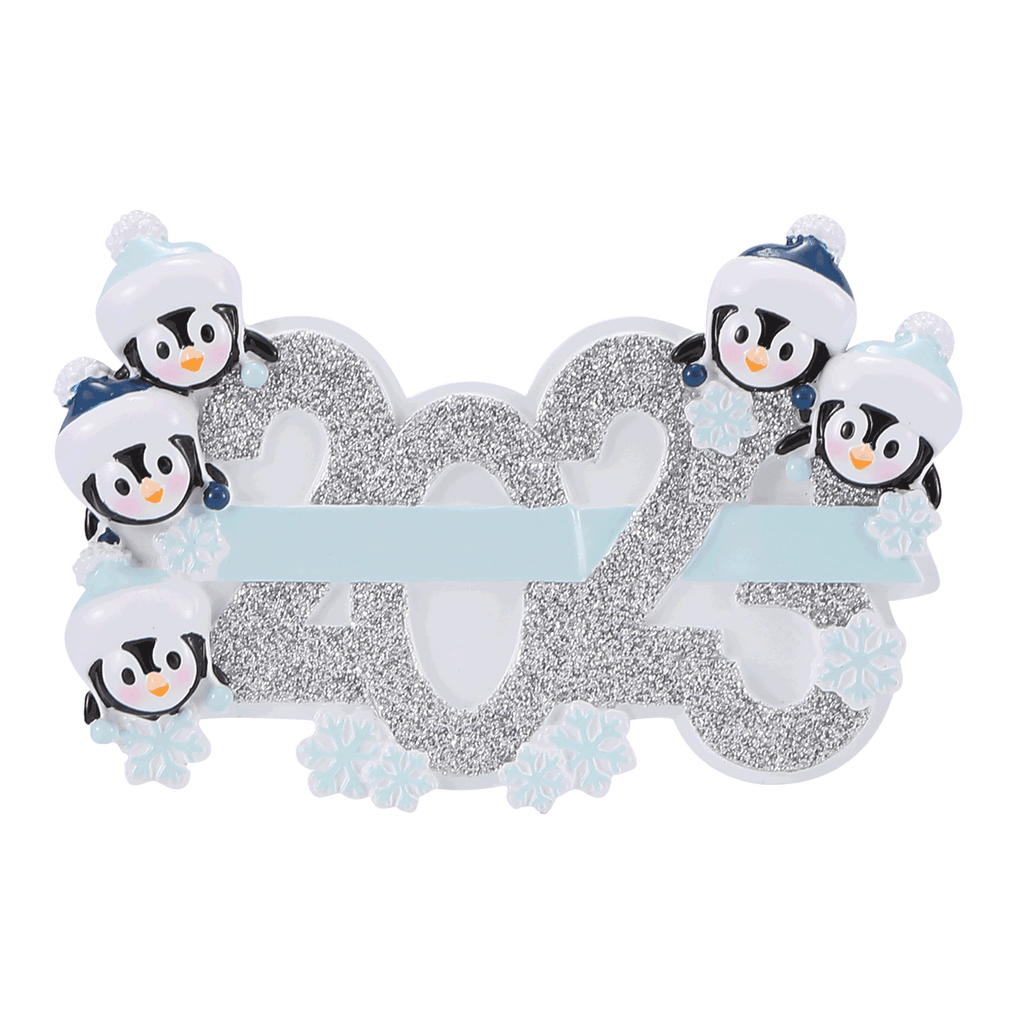 OR2350-5 - 2023 Family of 5 Personalized Christmas Ornament