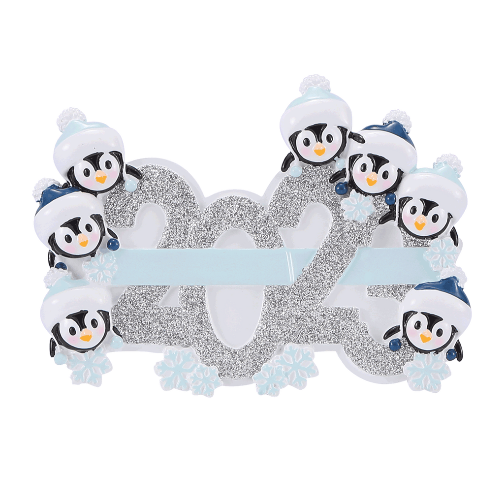OR2350-7 - 2023 Family of 7 Personalized Christmas Ornament