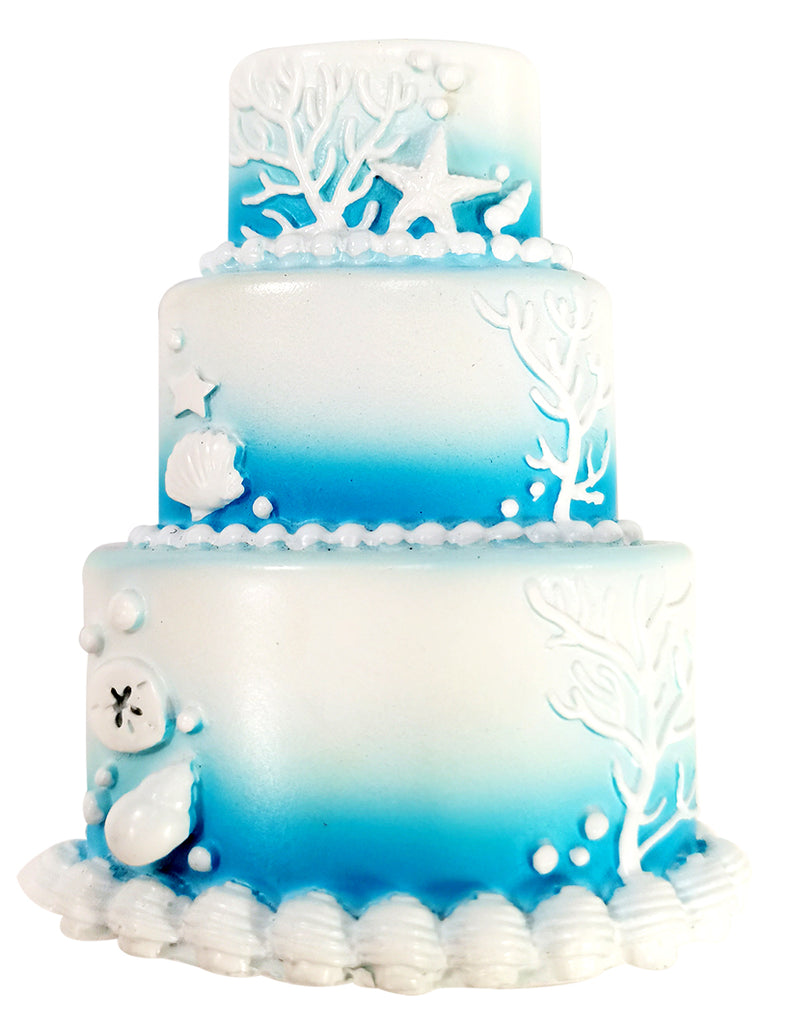 OR2383 - Winter Wedding Cake Personalized Christmas Ornament