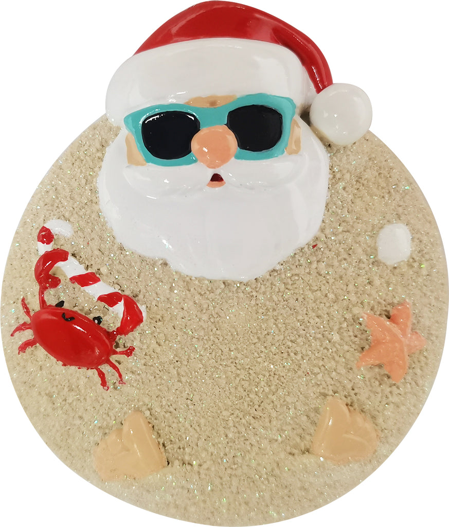 OR2385 - Sand Santa Personalized Christmas Ornament