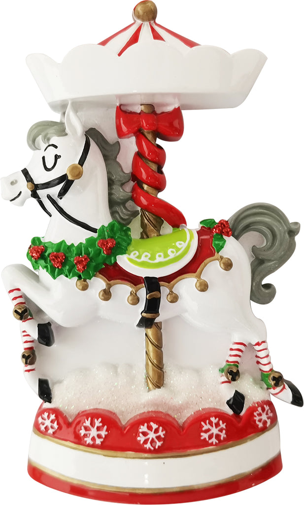 OR2392 - Nostalgic Christmas Carousel Personalized Christmas Ornament