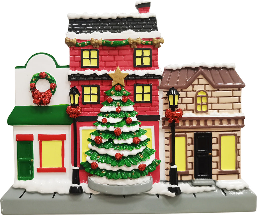 OR2396 - Nostalgic Town Personalized Christmas Ornament
