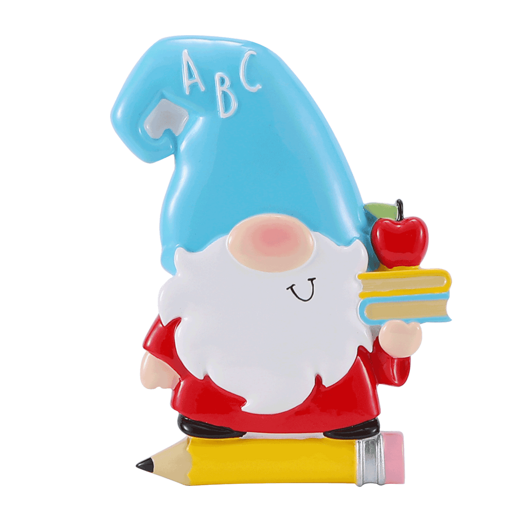 OR2525 - Gnome Teacher Personalized Christmas Ornament