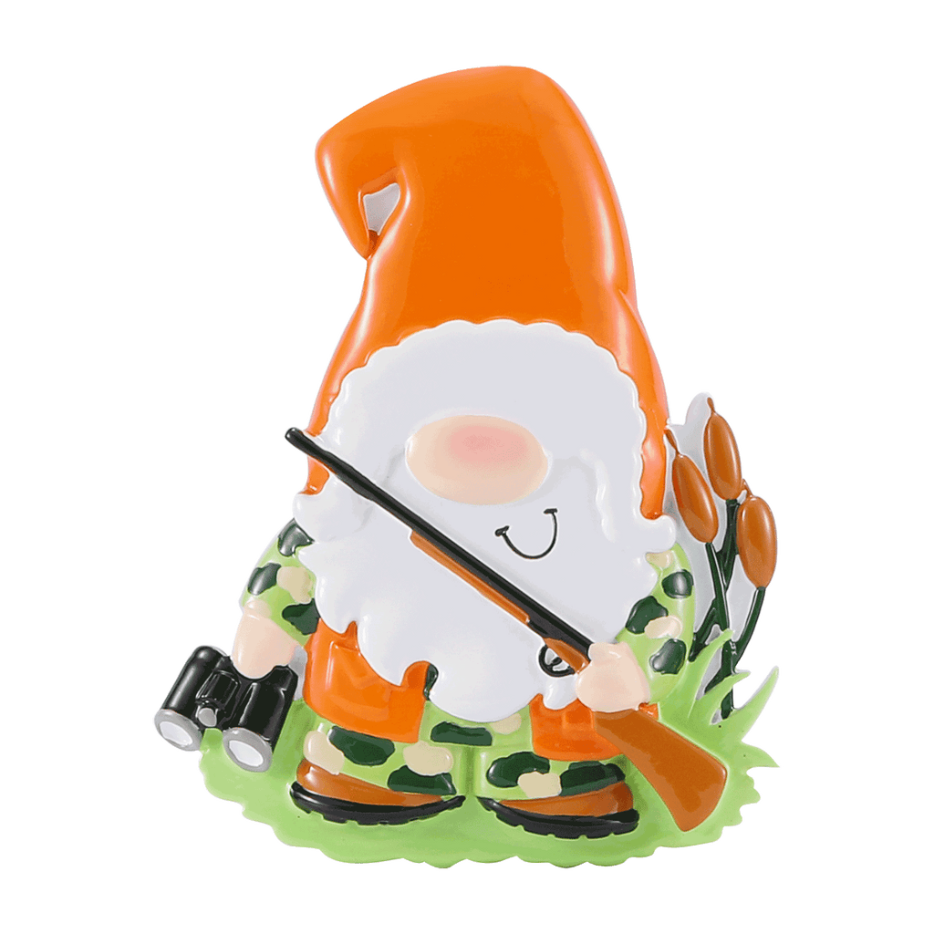 OR2537 - Gnome Hunter Personalized Christmas Ornament