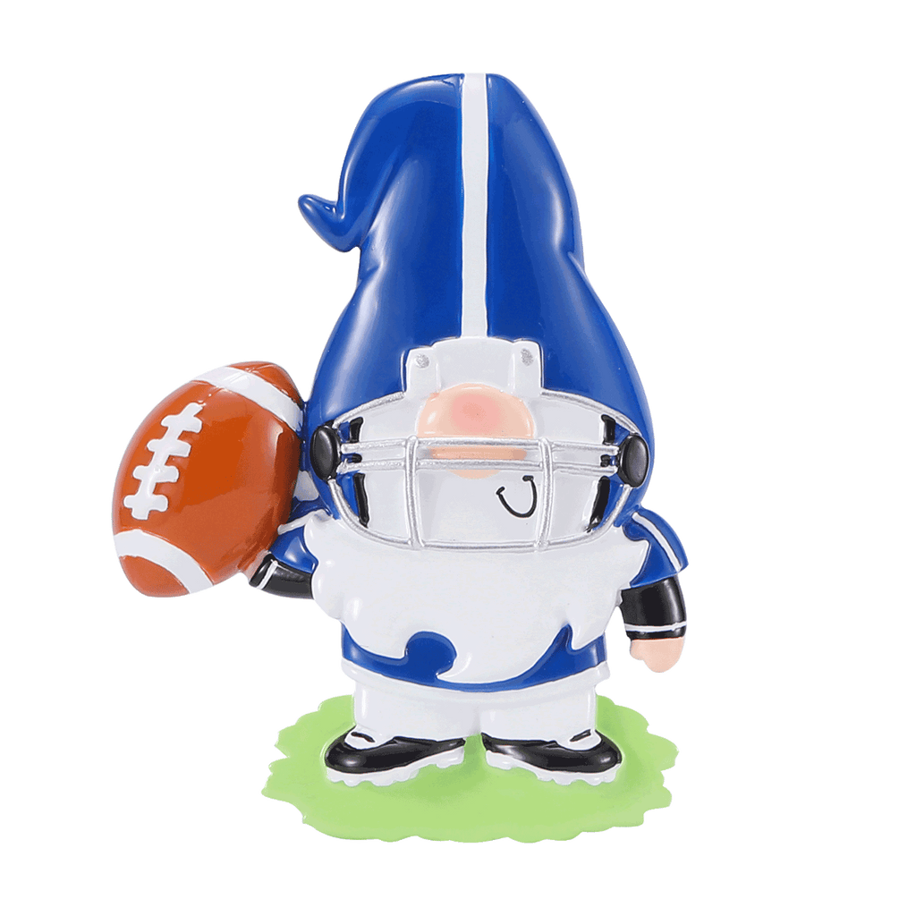 OR2639 - Gnome Football Player Personalized Christmas Ornament