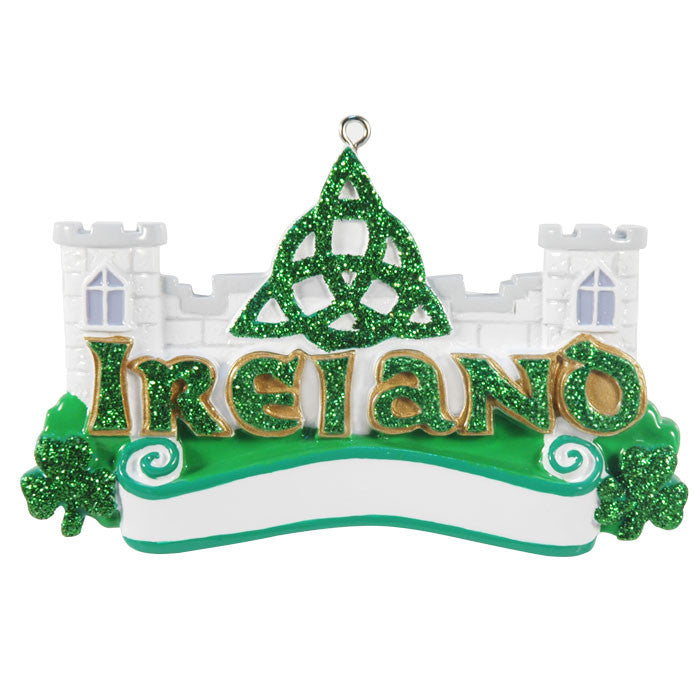 OR414 - Ireland Personalized Christmas Ornament