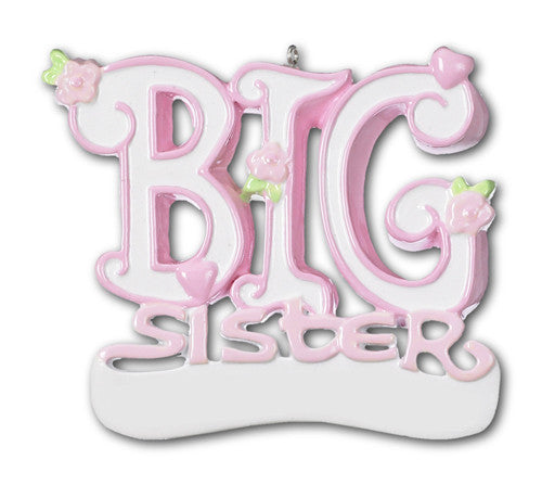 OR448 - Big Sister Personalized Christmas Ornament