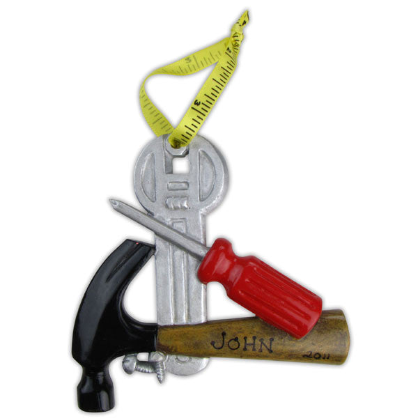 OR850 - Handy Man Personalized Christmas Ornament