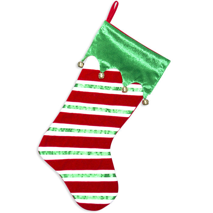 PBS146 RG - New Red+Green Personalized Christmas Stocking
