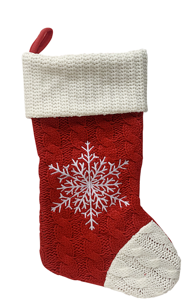PBSS173 - Red Snowflake Christmas Stocking