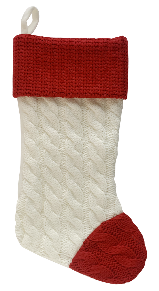PBSS175 - Red Knit Christmas Stocking