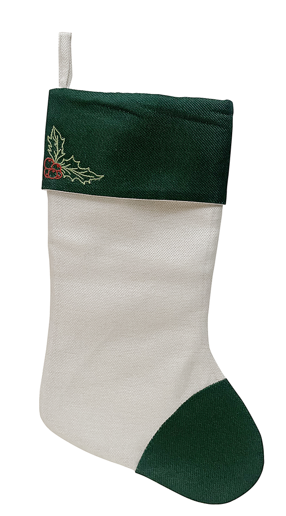 PBSS177 - Green Knit Christmas Stocking